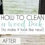how to clean a wood deck to make it look like new.