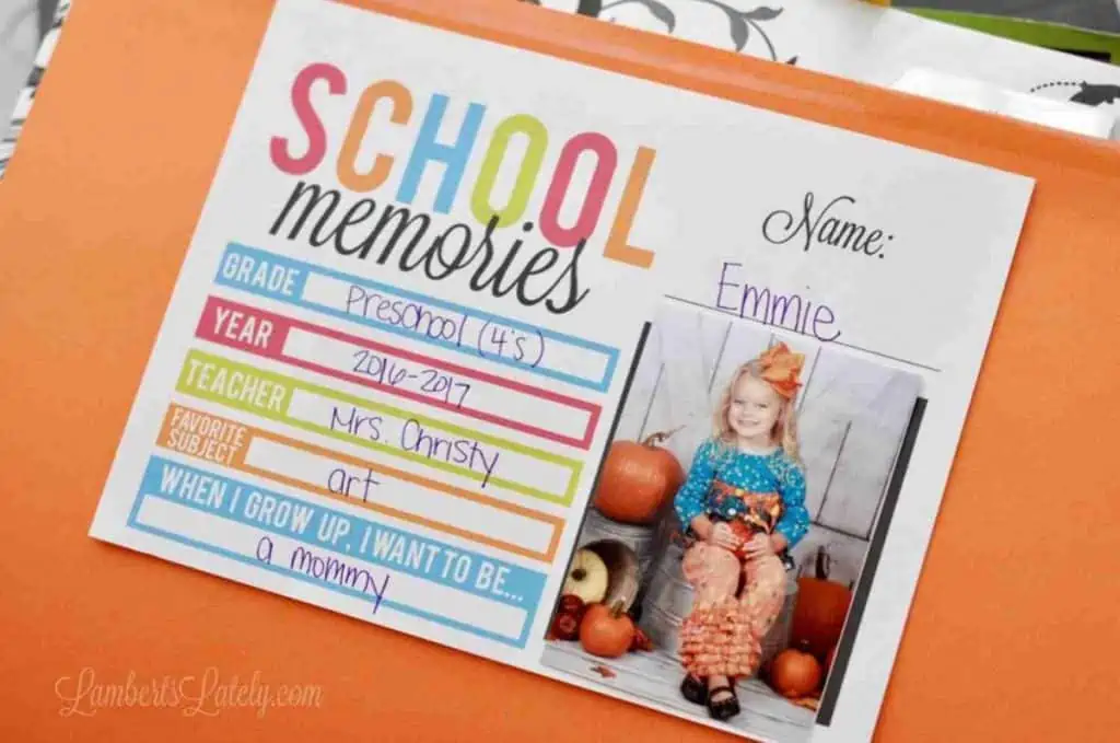 A Simple School Paper Organization Printable