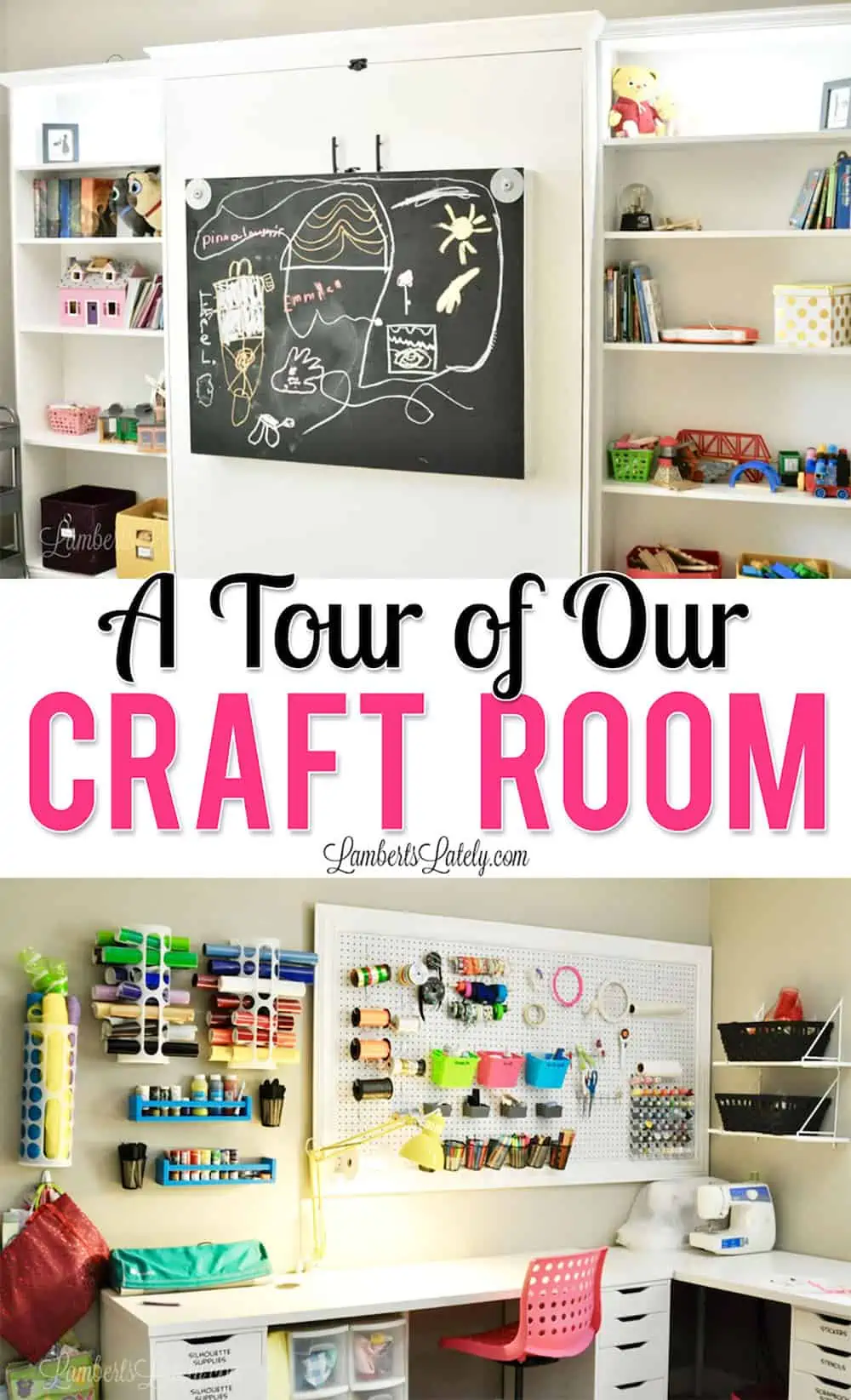 a tour of our craft room.