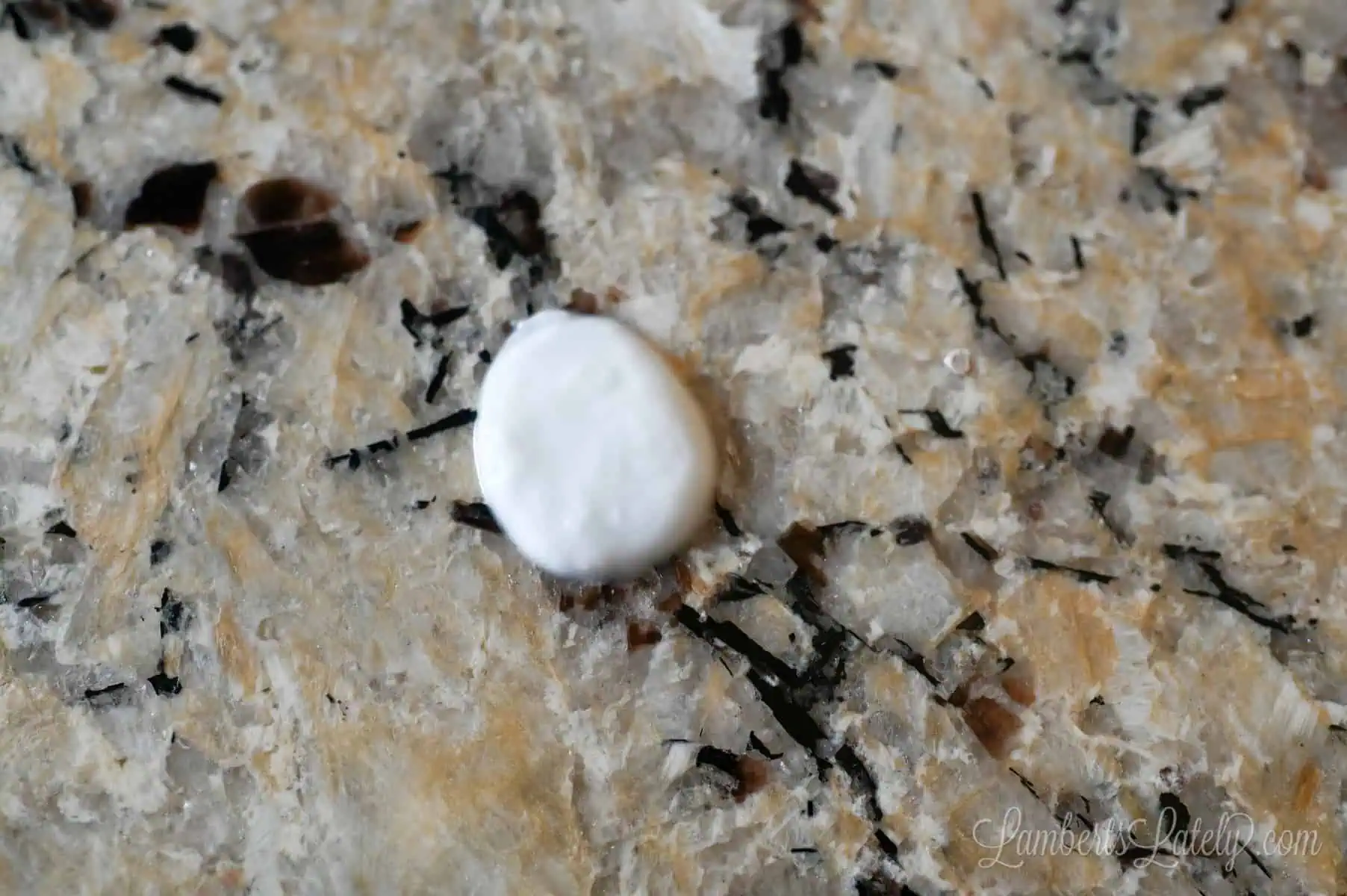 paste of baking soda and water on a granite counter to remove stains.