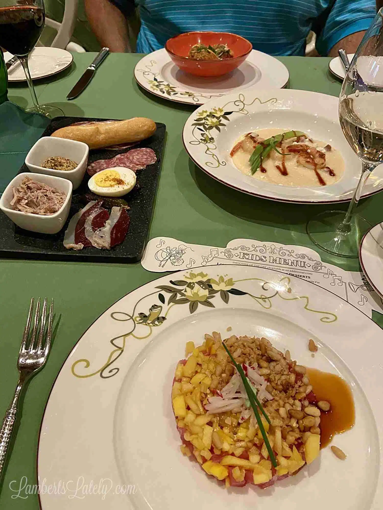 dinner on Disney wonder.