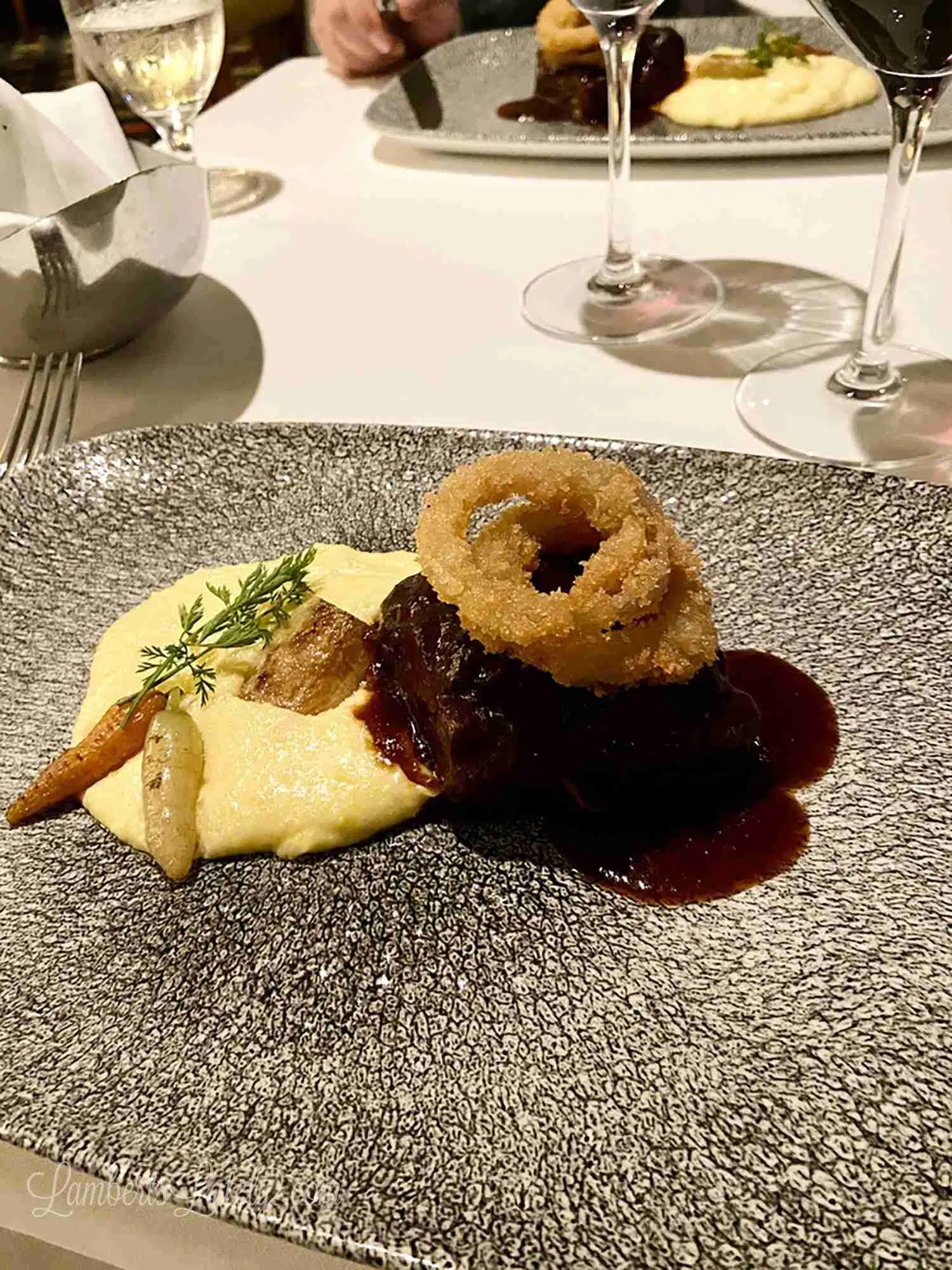 Disney cruise dinner in Palo.