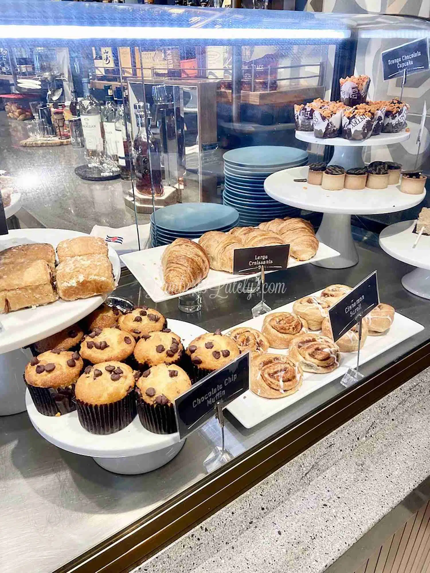pastries in Cove Cafe coffee shop on the Disney Wonder.