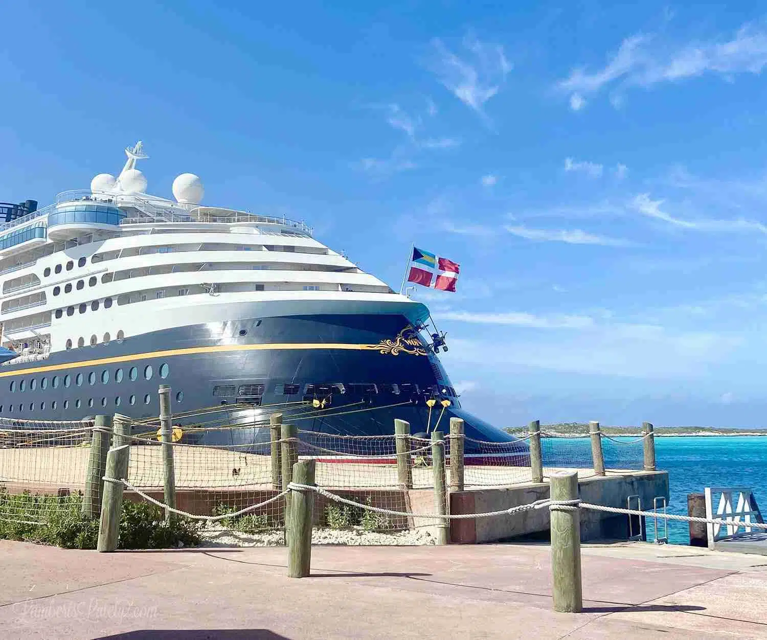 front of the Disney wonder.