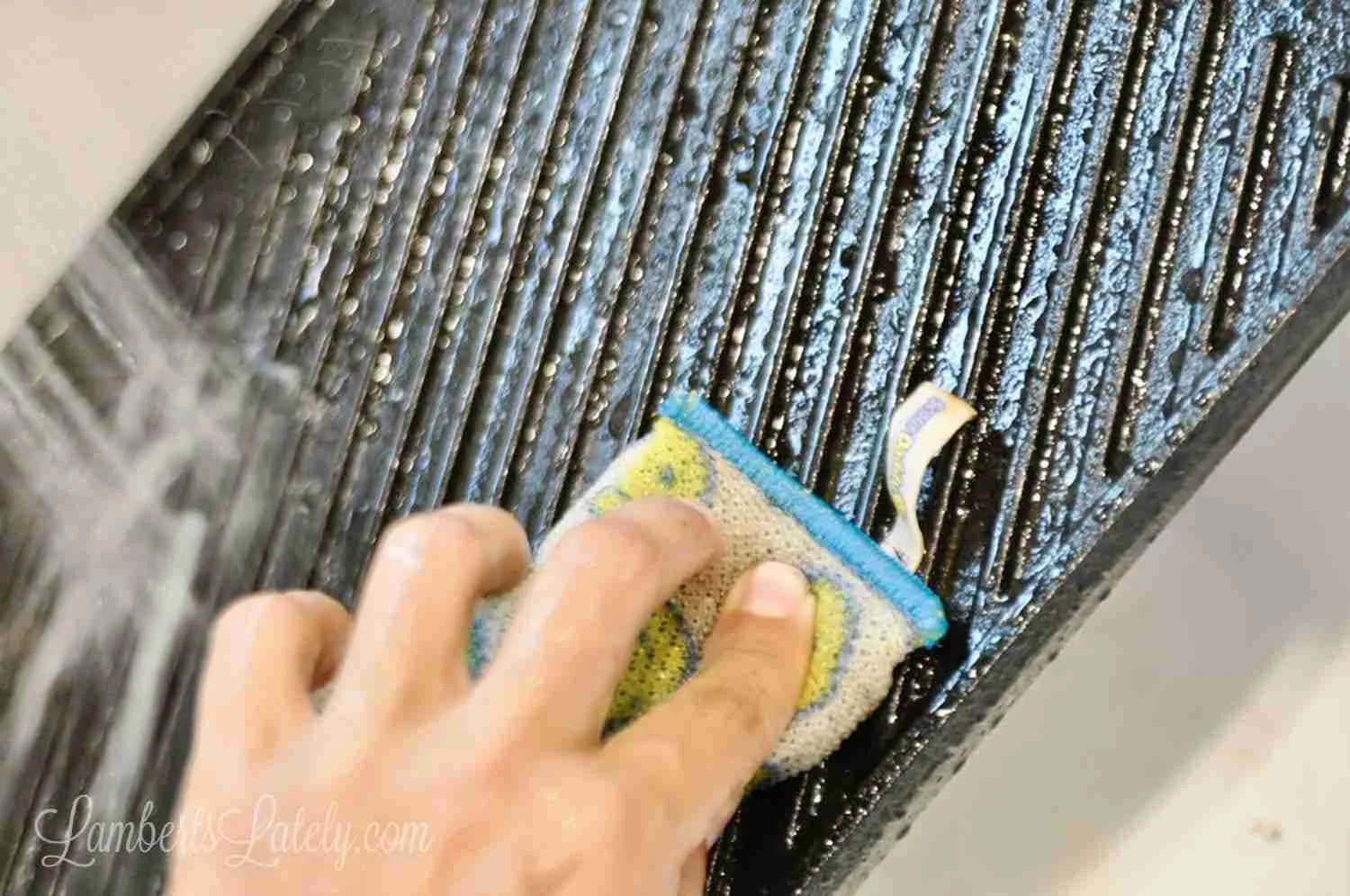scrubbing cast iron