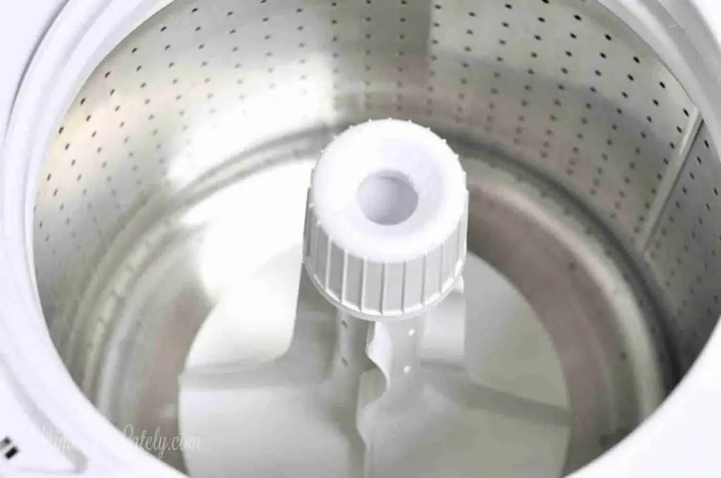 inside drum of a speed queen washer.