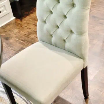 clean upholstered chair.