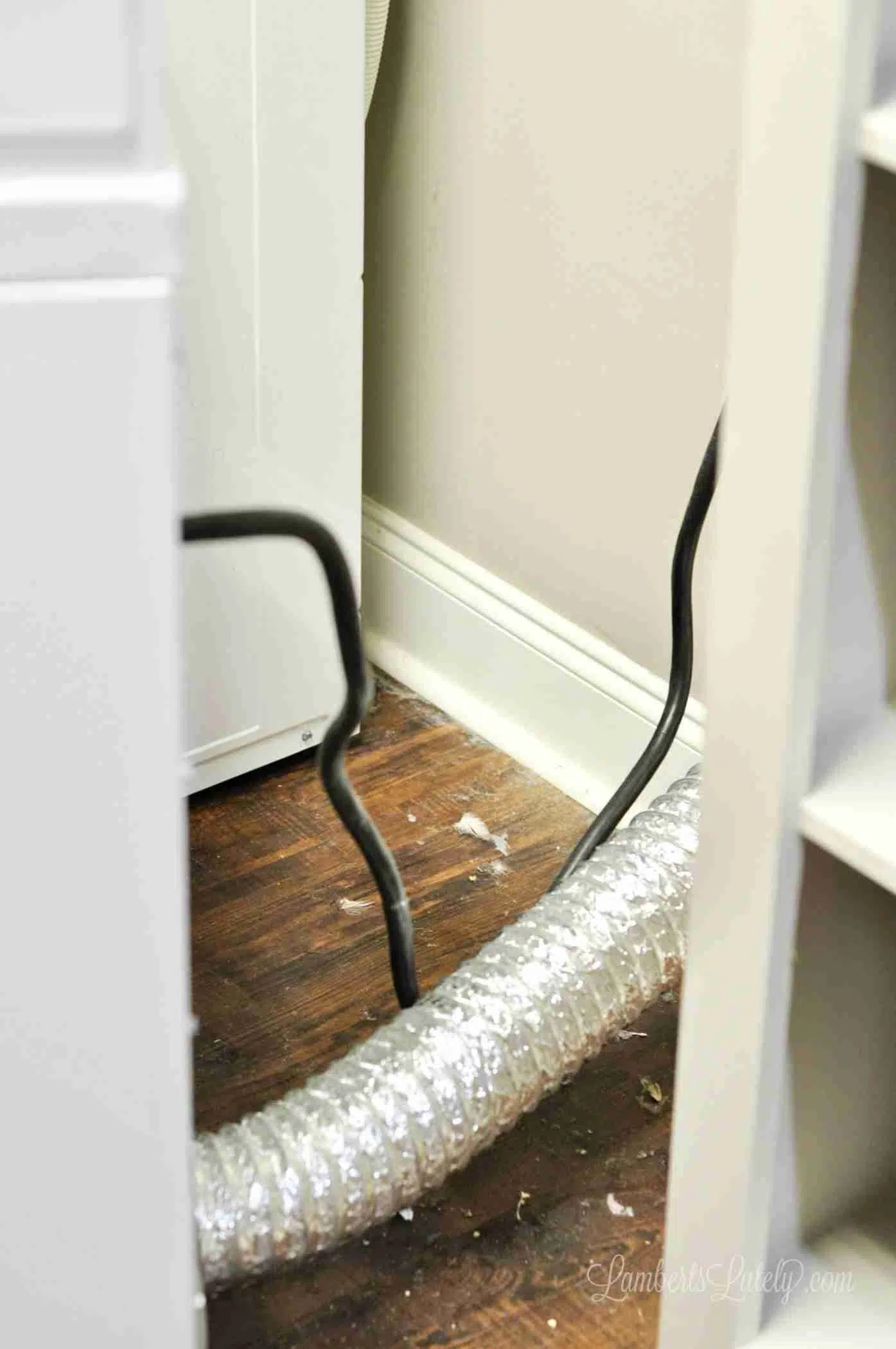 dryer connected to the vent