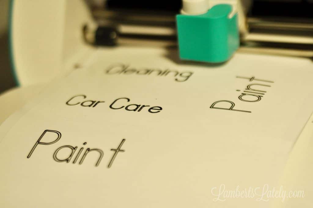 Cricut Joy printing written labels