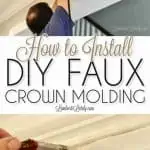 how to install diy faux crown molding.