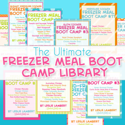 the ultimate freezer meal boot camp library.