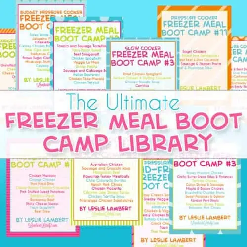 the ultimate freezer meal boot camp library.