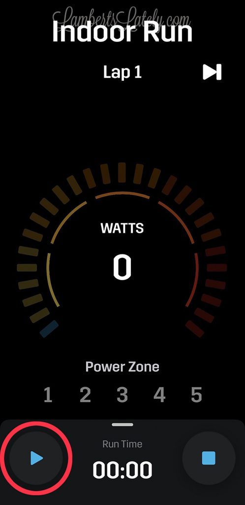 how to start an indoor run on the stryd app (iPhone)