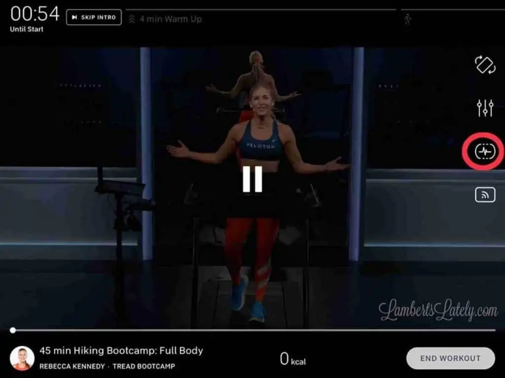 connecting an apple watch to the peloton app on an iPad