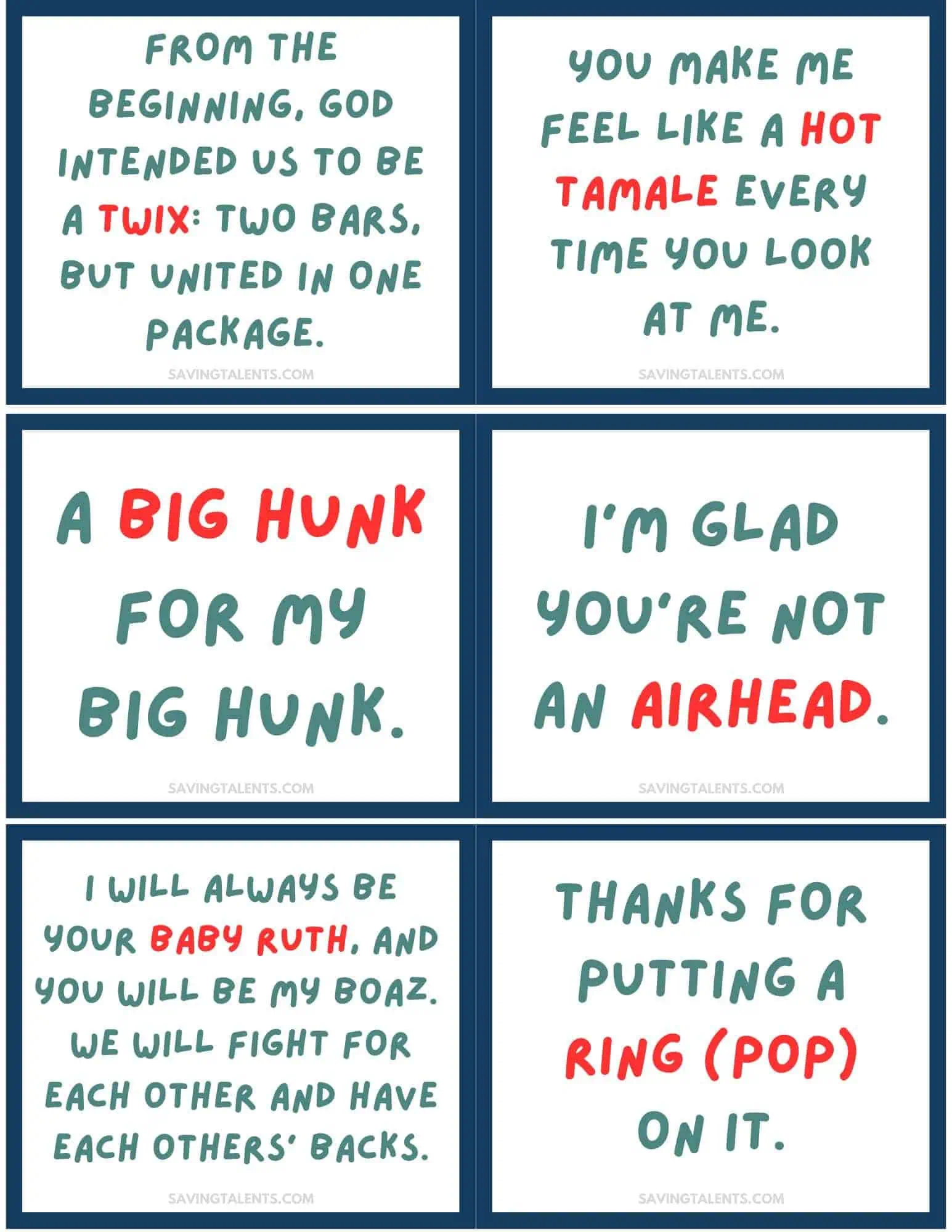 candy gift tags.