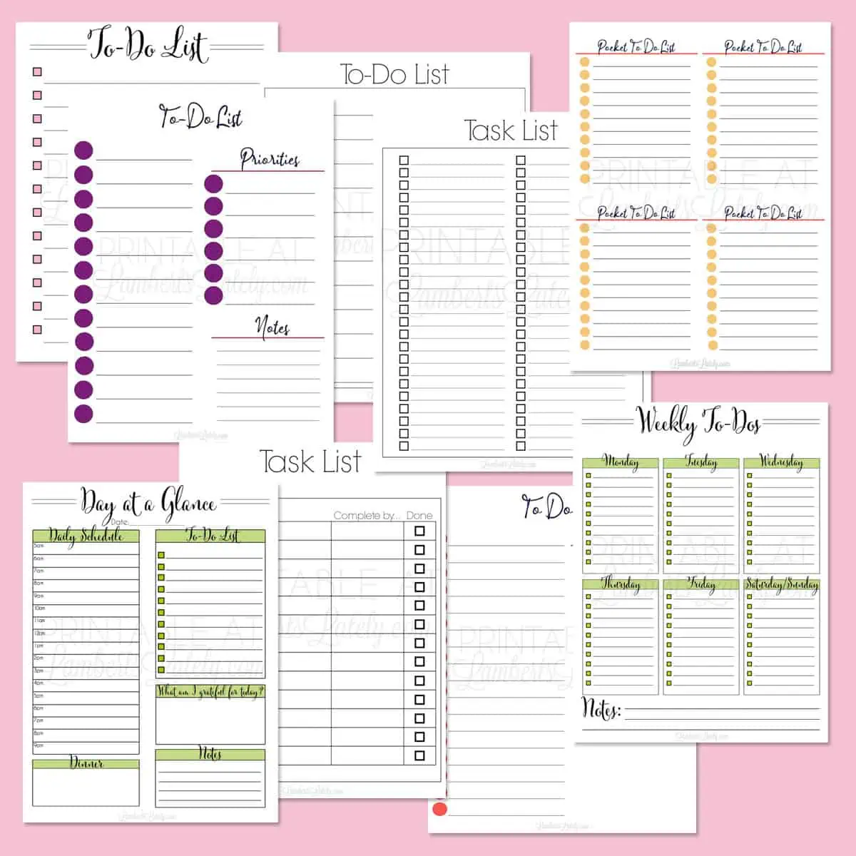 to do list printables.