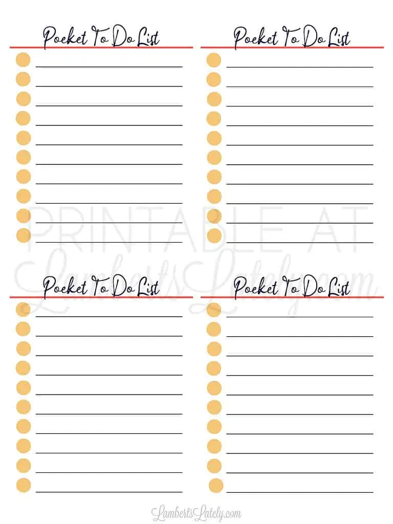 pocket to do list printable.