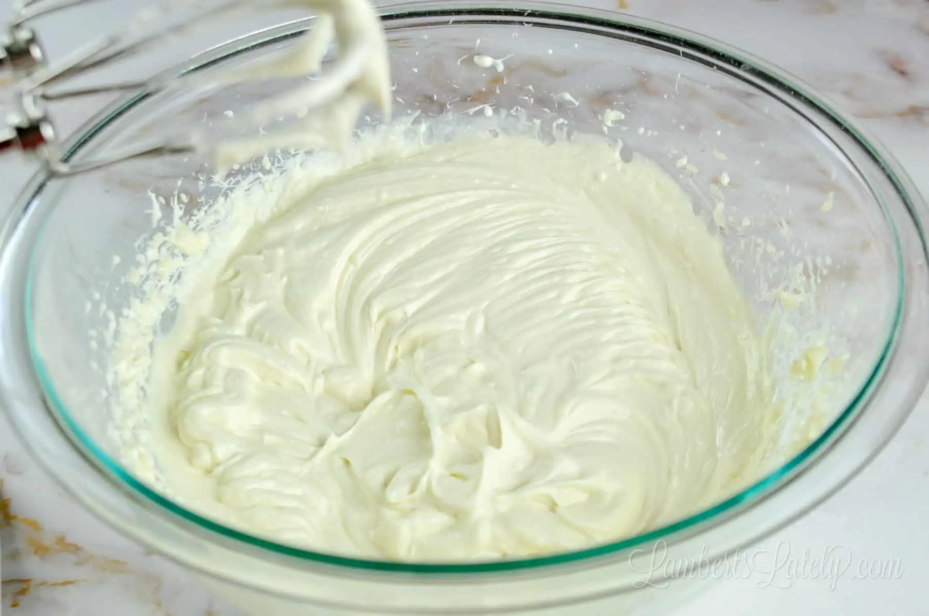 creamy dip in a glass bowl.