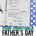 free printable father's day questionnaires.