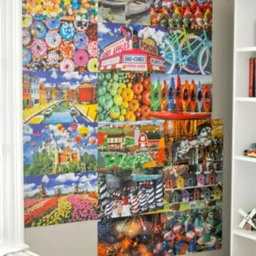 wall of puzzles.