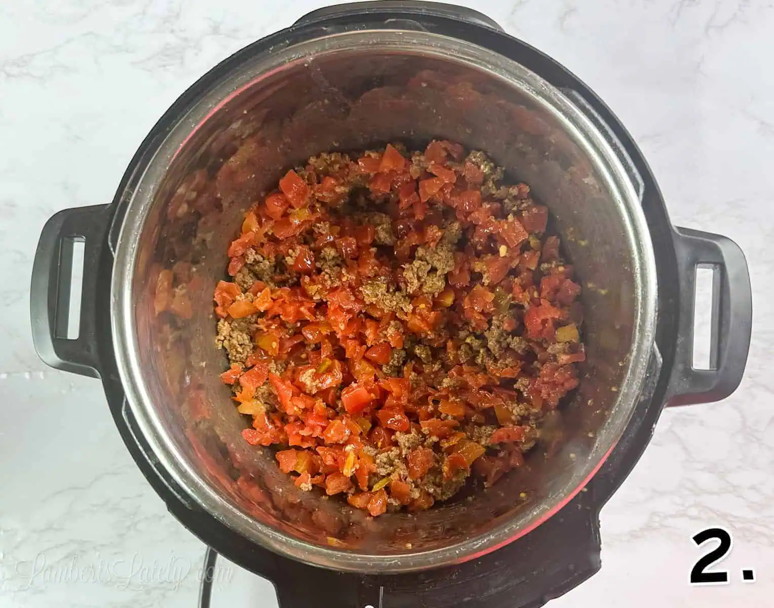 rotel and cooked sausage in an instant pot.