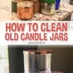 how to clean old candle jars.