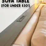 a diy sofa table for under $30.