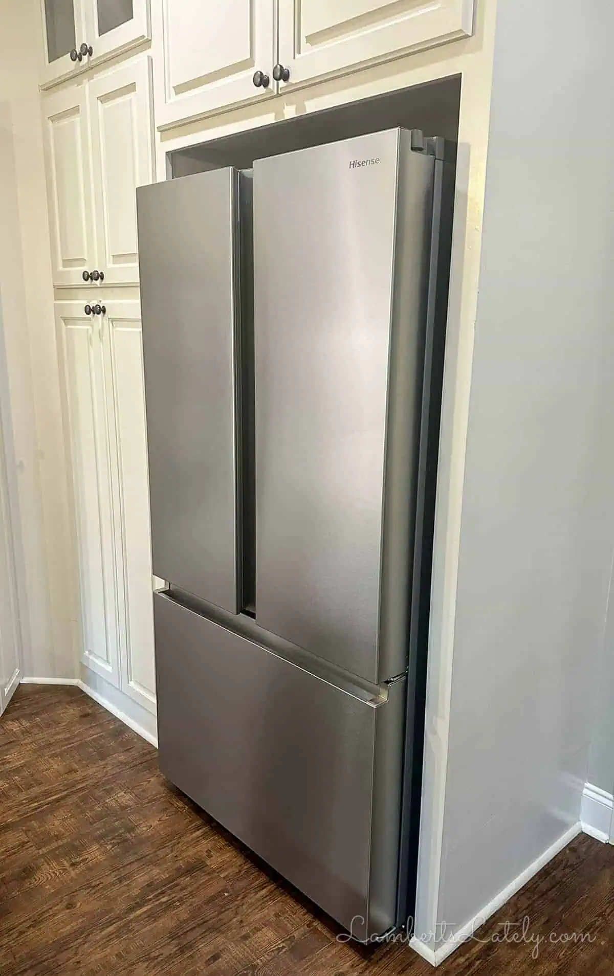 hisense refrigerator in a kitchen.