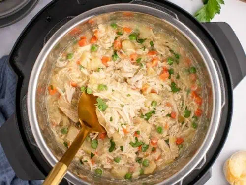 chicken pot pie in an instant pot.