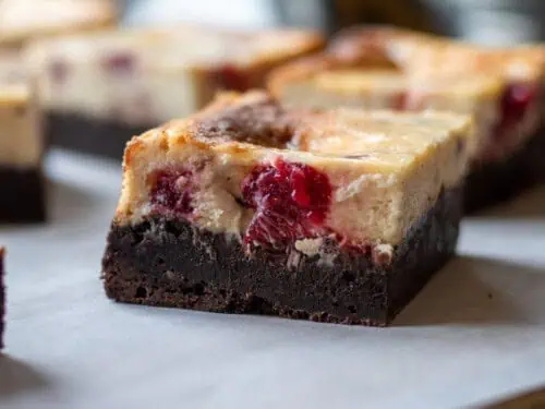 cranberry cheesecake brownie.