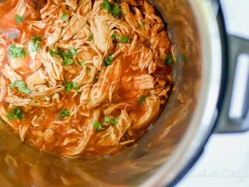 salsa chicken in an instant pot.