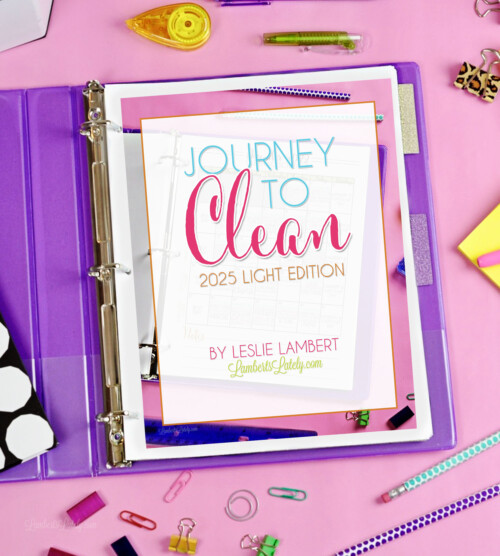 journey to clean 2025 light in a notebook.
