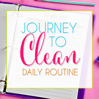 journey to clean daily routine.