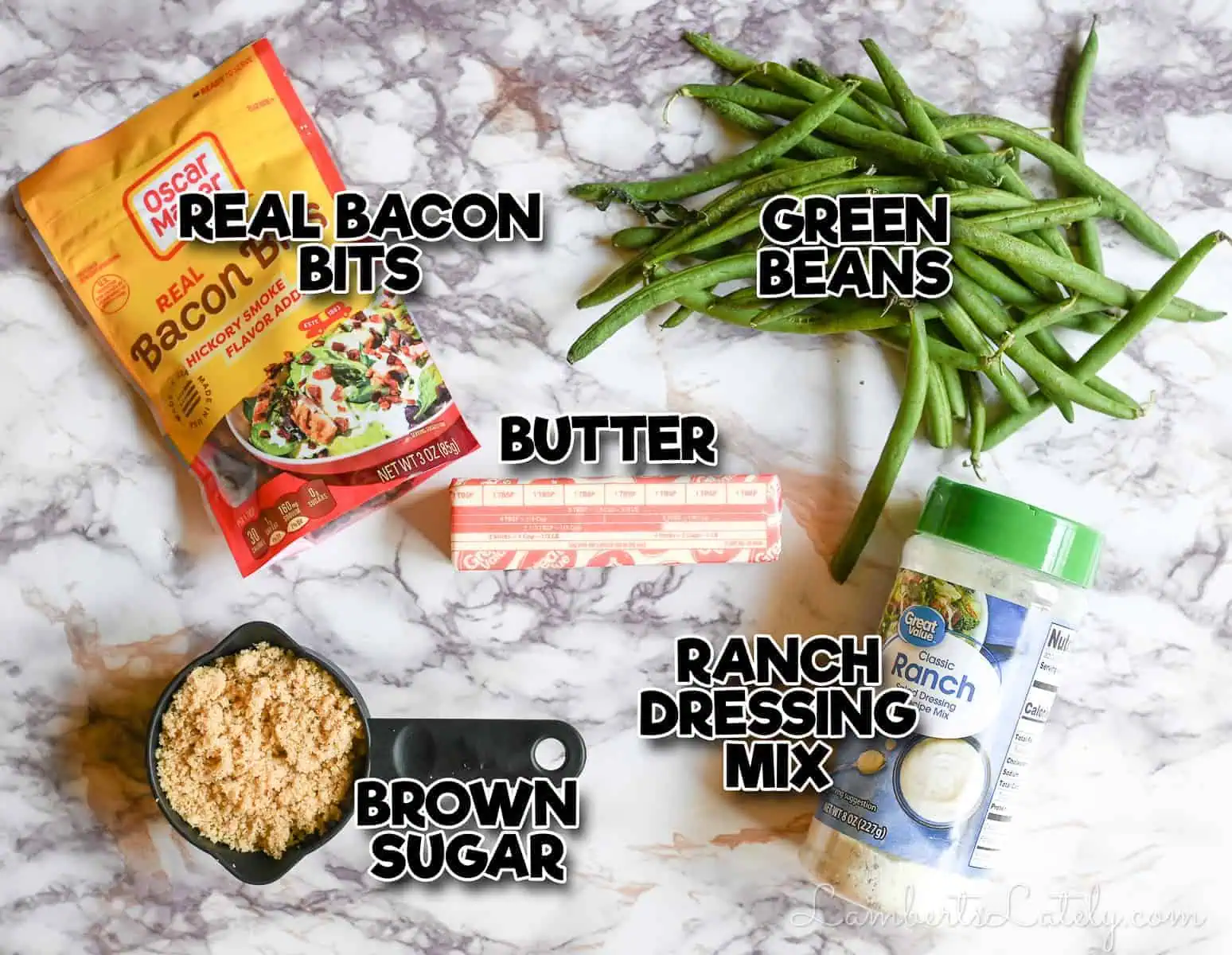 ingredients for crack green beans.