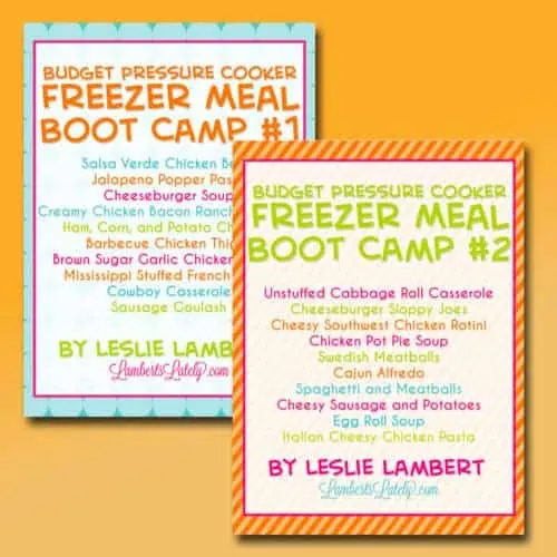 covers for budget freezer meal boot camps 1 and 2.