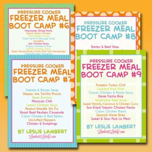 covers for freezer meal boot camps 6-9.