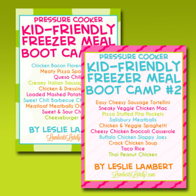 covers for kid-friendly freezer meal boot camps 1-2.