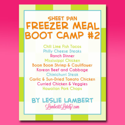 cover for sheet pan freezer meal boot camp 2.