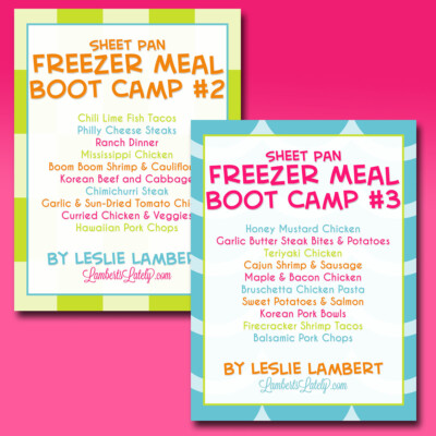 covers for sheet pan freezer meal boot camps 2-3.