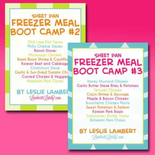 covers for sheet pan freezer meal boot camps 2-3.