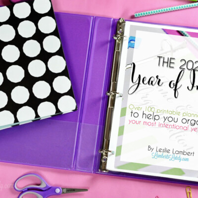 the 2025 year of intent in a notebook.