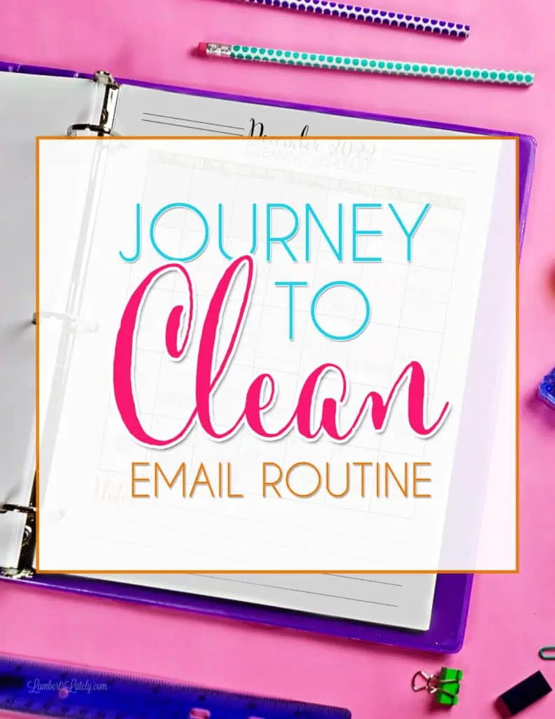 journey to clean email routine.