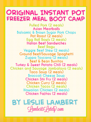 original freezer meal boot camp.