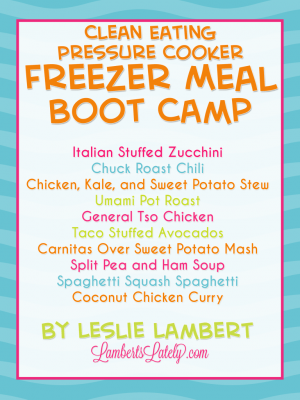 clean eating freezer meal boot camp.