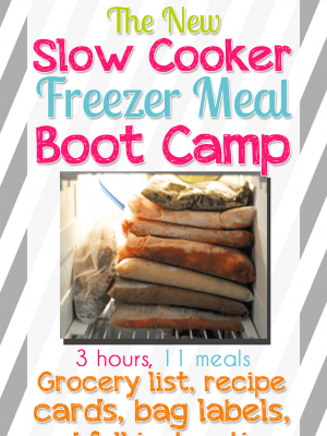 slow cooker freezer meal boot camp.