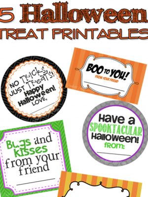 5 halloween treat printables.