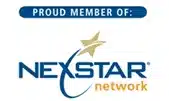 Logo with text: "Proud Member of: Nexstar Network," featuring a stylized star and swoosh design.