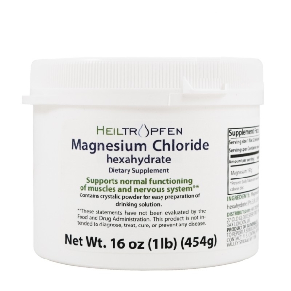 Magnesium Chloride hexahydrate συμπλήρωμα διατροφής για υγιείς μύες και νευρικό σύστημα, φυσική πηγή μαγνησίου, support για καλή λειτουργία του οργανισμού, εύκολη παρασκευή διαλύματος.