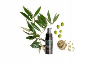 Φύλλα και φυσικά συστατικά για περιποίηση δέρματος με προϊόν της LIFETREE.