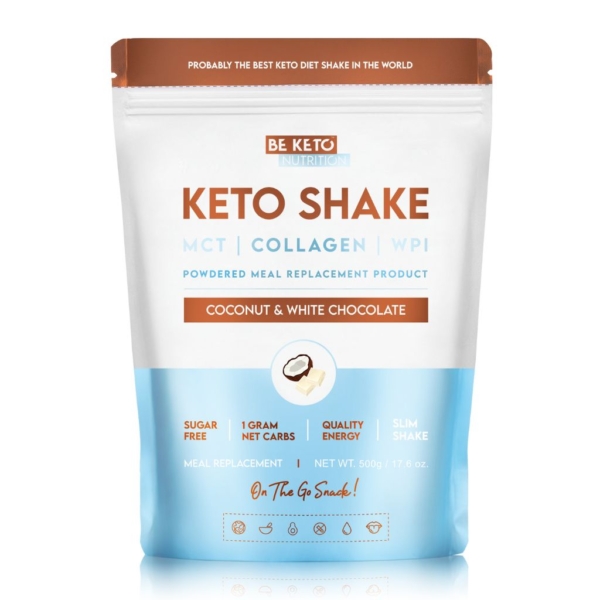 keto shake coconut white chocolate